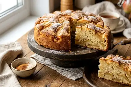 Венский яблочный штрудель с изюмом, грецкими орехами и корицей