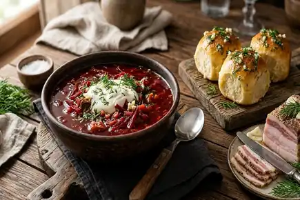 Старомосковский суп с говядиной, перловкой и квашеной капустой